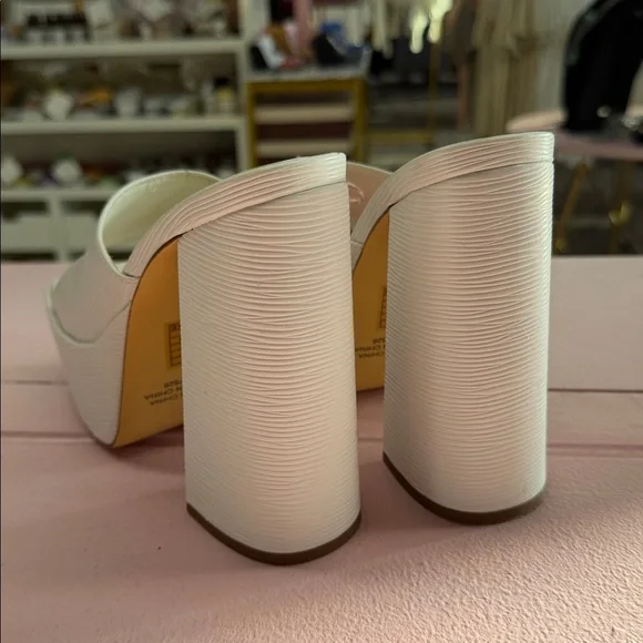 Liliana Cream Platform Heels - Picture 4 of 4